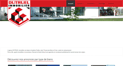 Desktop Screenshot of dutruel-immobilier.com